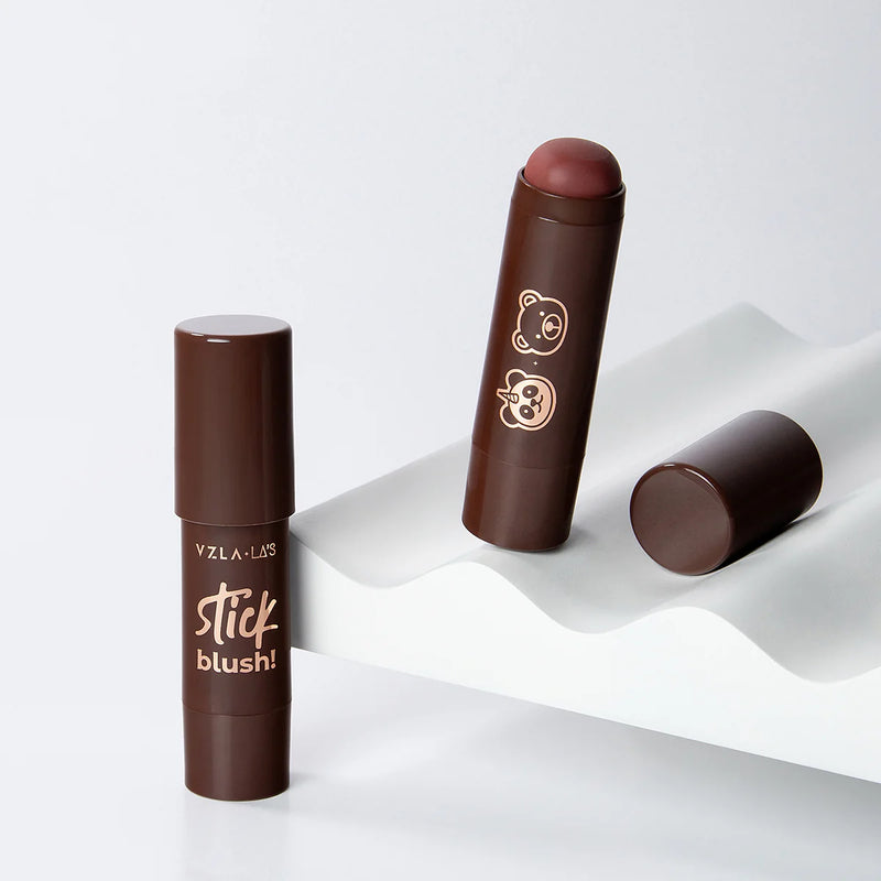 Stick Blush Red Mocha Cremoso - Vizzela  + La's- Para todo Tipo de Pele [Edição limitada]